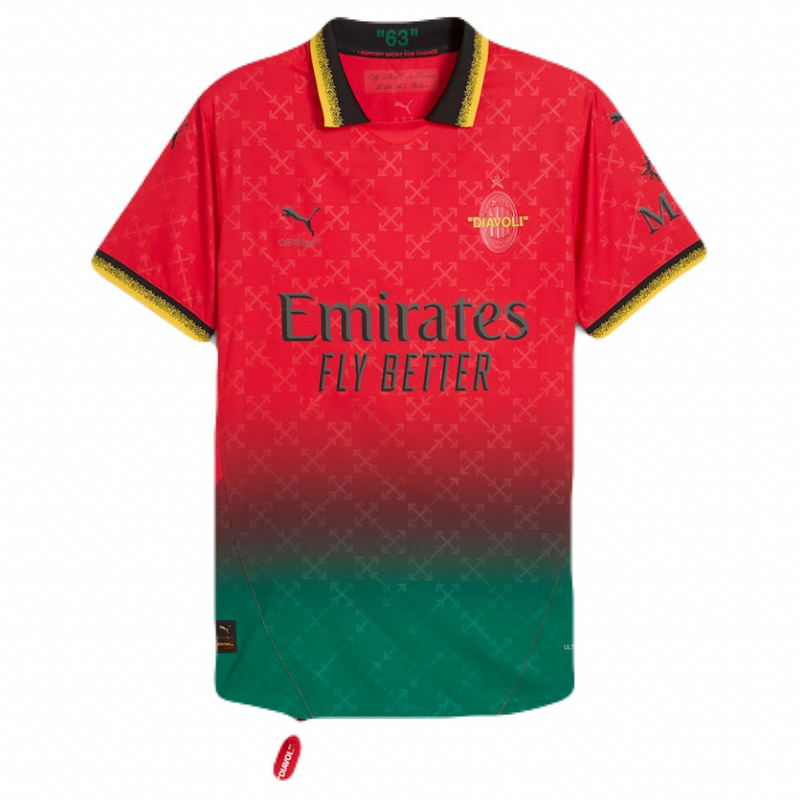 CAMISETA AC MILAN X OFF WHITE 25/26 HOMBRE
