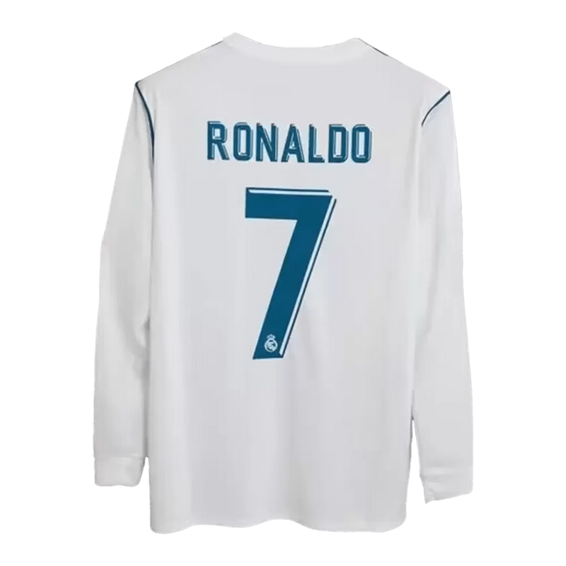 CAMISETA REAL MADRID I 17/18 HOMBRE (RETRO) MANGA LARGA