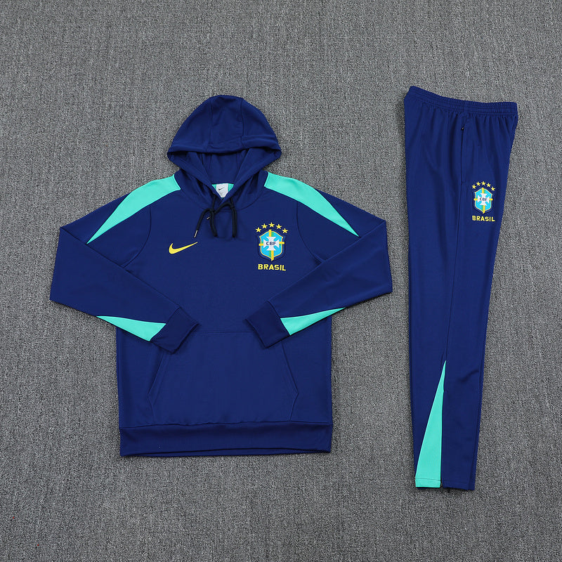 Conjunto Pantalón y Sudadera Con Capucha Brasil 25/26 Hombre