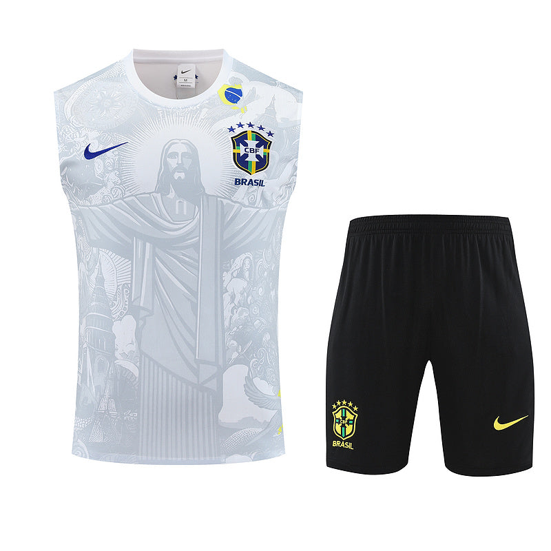 BRASIL CONJUNTO SIN MANGAS ENTRENAMIENTO 25/26 HOMBRE