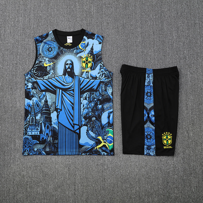 BRASIL CONJUNTO SIN MANGAS ENTRENAMIENTO 25/26 HOMBRE