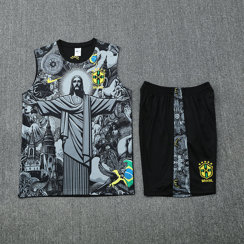 BRASIL CONJUNTO SIN MANGAS ENTRENAMIENTO 25/26 HOMBRE