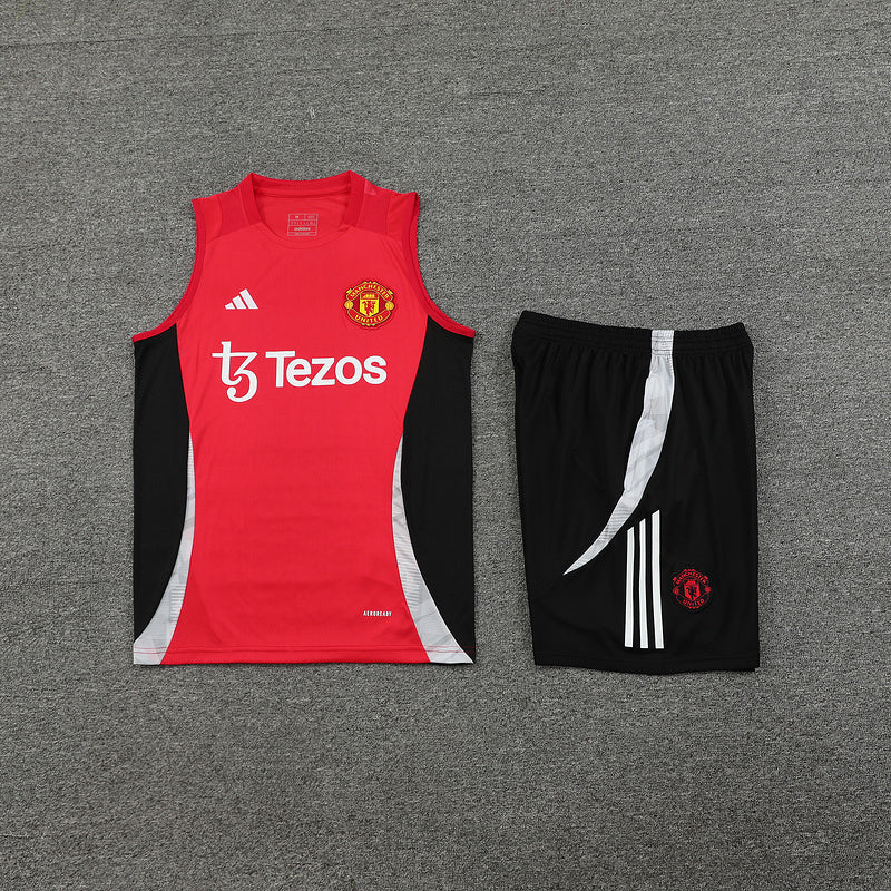 MANCHESTER UNITED CONJUNTO SIN MANGAS ENTRENAMIENTO 24/25 HOMBRE
