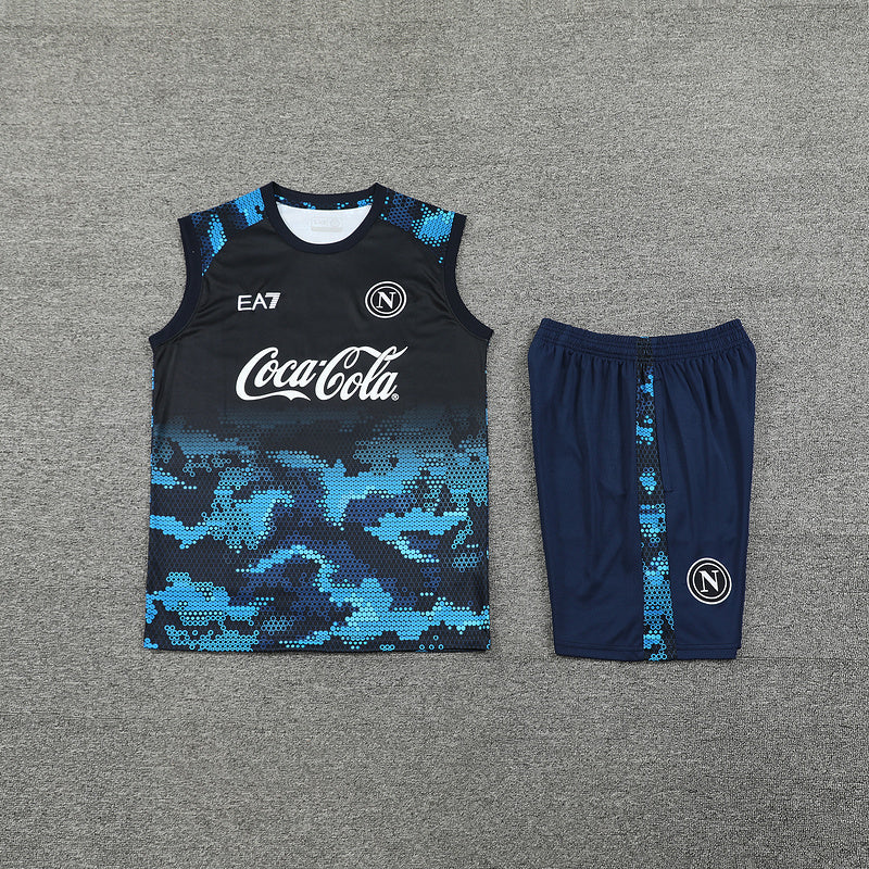 NAPOLI CONJUNTO SIN MANGAS ENTRENAMIENTO 24/25 HOMBRE