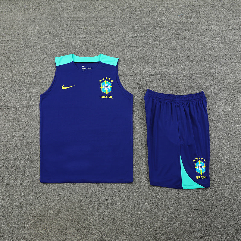 BRASIL CONJUNTO SIN MANGAS ENTRENAMIENTO 24/25 HOMBRE